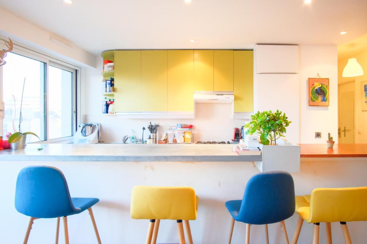 Ferienwohnung Beautiful And Bright Appt With Eiffel Tower View Paris Exterior foto